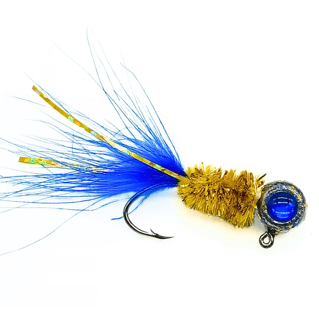 4 Leurres Jigs By Shine Pour Crappie - Fait Main - Hameçons #4 - 1/16oz - Jaune